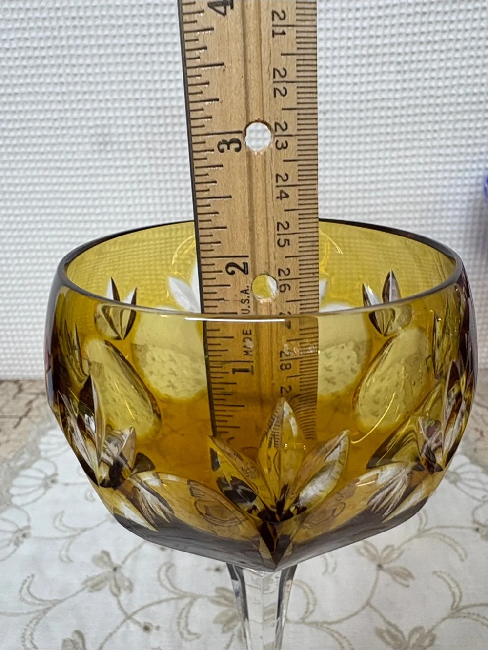 Hock wine glass